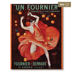 Vintage Poster - Un Fournier - Mini Quarter Tin Drinks & Adult Beverage By Victory Wooden Puzzles, LTD
