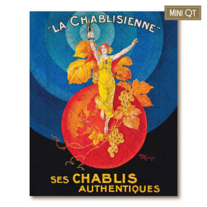 Vintage Poster - La Chablisienne - Mini Quarter Tin Paris & France By Victory Wooden Puzzles, LTD