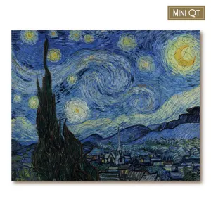 Starry Night - Mini Quarter Tin Impressionism & Post-Impressionism By Victory Wooden Puzzles, LTD