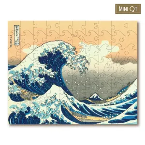 The Great Wave - Mini Quarter Tin Asian Art By Victory Wooden Puzzles, LTD
