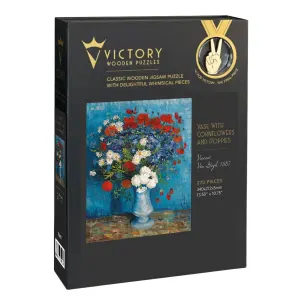 Vase With Cornflowers And Poppies Impressionism & Post-Impressionism By Victory Wooden Puzzles, LTD