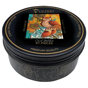 Owls In Bloom MINI QT Birds By Victory Wooden Puzzles, LTD