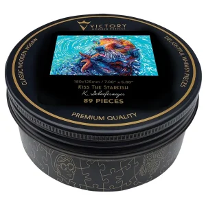 Kiss The Starfish MINI QT Animals By Victory Wooden Puzzles, LTD