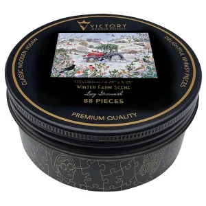 Winter Farm Scene MINI QT Winter By Victory Wooden Puzzles, LTD