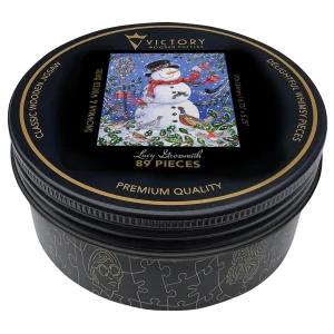 Snowman & Winter Birds MINI QT Winter By Victory Wooden Puzzles, LTD