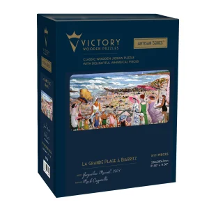 La Grande Plage à Biarritz - Artisan™ Beach & Ocean By Victory Wooden Puzzles, LTD