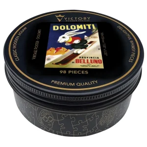 Vintage Poster - Dolomiti MINI QT Bunny By Victory Wooden Puzzles, LTD