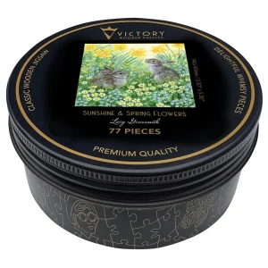 Sunshine & Spring Flowers Bunny By Victory Wooden Puzzles, LTD