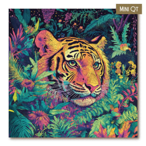 Neon Stripes MINI QT Big Cats By Victory Wooden Puzzles, LTD