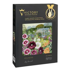 Hollyhocks Flower & Garden By Victory Wooden Puzzles, LTD