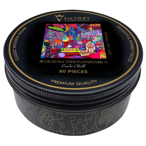 Neon Devils Own Playground II MINI QT Nostalgic & Retro By Victory Wooden Puzzles, LTD