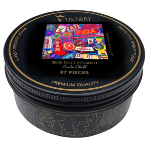 Neon Hell's Kitchen II MINI QT Collage By Victory Wooden Puzzles, LTD