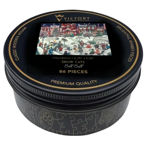 Snow Cats MINI QT Christmas By Victory Wooden Puzzles, LTD