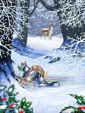 Blind as a Bat - Mike Jupp Jigsaw Puzzle - 1000 pc. jigsaw puzzle - Scratch and Dent Winter By All Jigsaw Puzzles