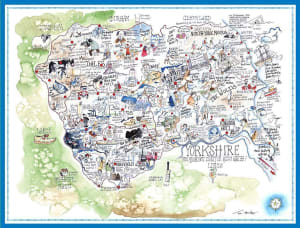 Map of Yorkshire London & United Kingdom By All Jigsaw Puzzles