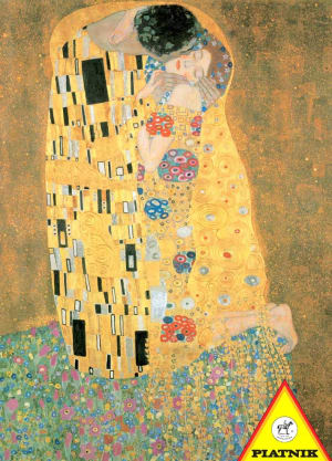 The Kiss Metallic Contemporary & Modern Art By Piatnik