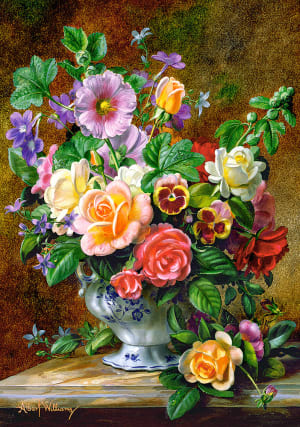 Flowers in a Vase Flower & Garden By Castorland