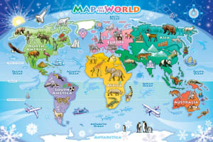 Map of the World Maps & Geography By Cobble Hill