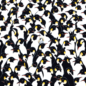 World's Most Difficult Jigsaw Puzzle - Penguins Monochromatic By TDC Games