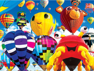 Puzzle Collector - Fun And Colorful Shaped Hot Air Balloons Hot Air Balloon By RoseArt