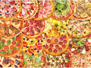 Puzzle Collector - Pizza Party Food and Drink By RoseArt
