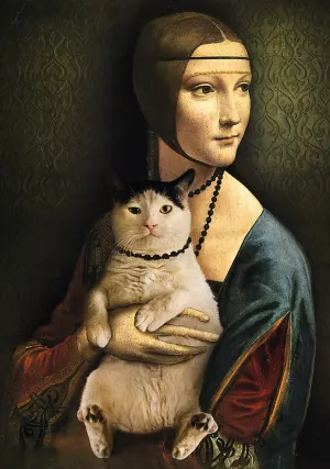 Lady With A Cat - Scratch and Dent Cats By Trefl