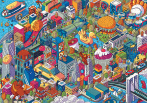 EyeSpy - Imaginary Cities: New York, USA Cartoon By Trefl