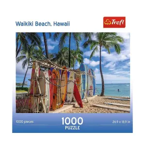 Trefl Red Waikiki Beach, Hawaii Beach & Ocean By Trefl