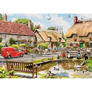 Preimum Plus Summer in the Village Nostalgic & Retro By Trefl