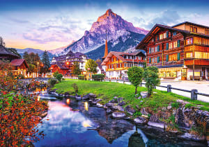 Premium Plus Alpine Village, Switzerland Europe By Trefl