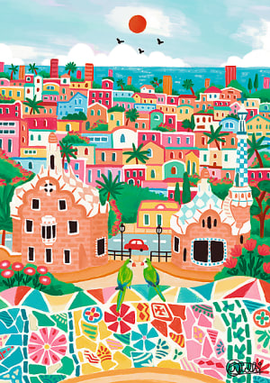 Premium Plus The Art of ColorBarcelona, Spain Spain By Trefl