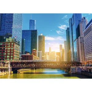 Cities Chicago Skyline Skyline By Trefl