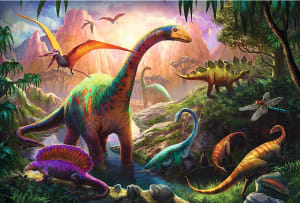 Dinosaurs' Land Dinosaurs By Trefl