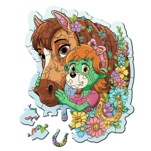 Happy Treflik Family Wood Craft Junior Puzzle Horse By Trefl