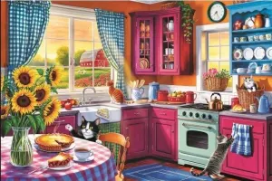 Morning in the Kitchen Around the House By Trefl