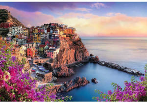 View Of Manarola Beach & Ocean By Trefl