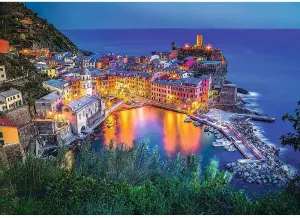 Vernazza At Dusk, Italy Beach & Ocean By Trefl