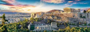 Acropolis, Athens Sunrise & Sunset By Trefl