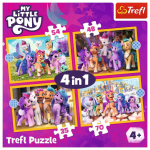 My Little Pony - Meet The Ponies 4in1 Puzzle Children's Cartoon By Trefl