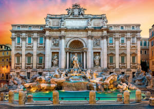 Fontanna Di Trevi, Rome Europe By Trefl