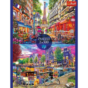 Trefl Premium Plus European capitals 2x 500 pc Puzzles Europe By Trefl