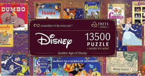 Disney Golden Age of Disney 13,500 pc Puzzle Books & Reading By Trefl