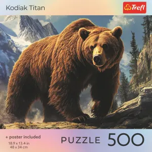 Red Kodiak Titan Bear By Trefl