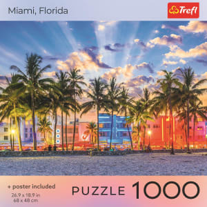 Red Miami, Florida Beach & Ocean By Trefl