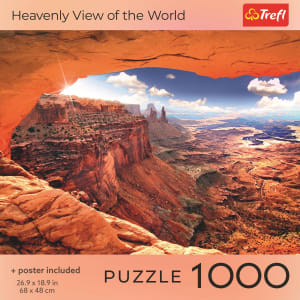Red Heavenly view of World Landmarks & Monuments By Trefl