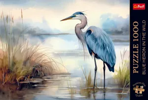 Premium Plus Blue Heron in the Wild Birds By Trefl