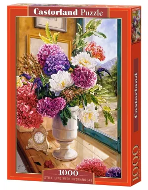 Still Life with Hydrangeas Flower & Garden By Castorland