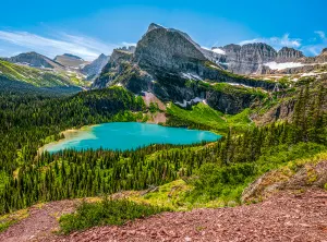 Grinnell Lake, Glacier National Park, USA Photography By Castorland