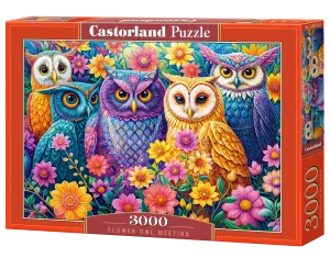 Flower Owl Meeting Birds By Castorland