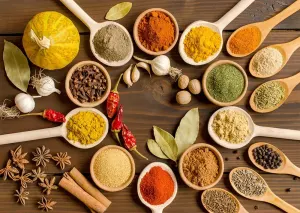 Indian Spices Collage By Enjoy